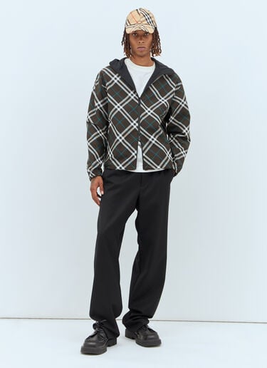 Burberry 双面格纹夹克  灰色 bur0157009