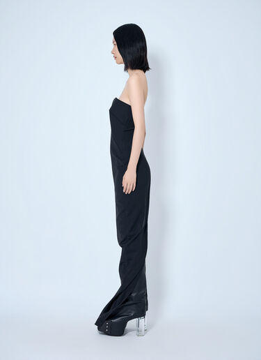LN-CC® - Rick Owens: Prong Gown - Black Rick Owens Prong Gown Black ric0265005