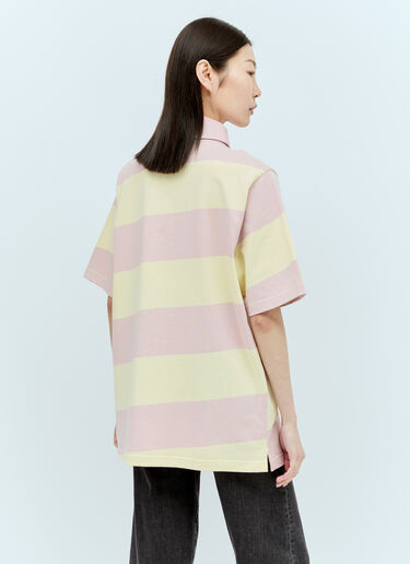 Burberry Striped EKD Polo Shirt Pink bur0255029