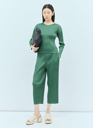Pleats Please Issey Miyake Monthly Colors: December Pants Green plp0255009