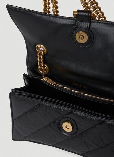 Balenciaga クラッシュ チェーン スモール ショルダーバッグ ブラック bal0252023