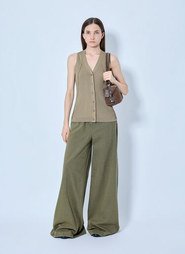 LN-CC® - Max Mara: Wide-Leg Trousers - Green Max Mara Wide-Leg Trousers Green max0265031