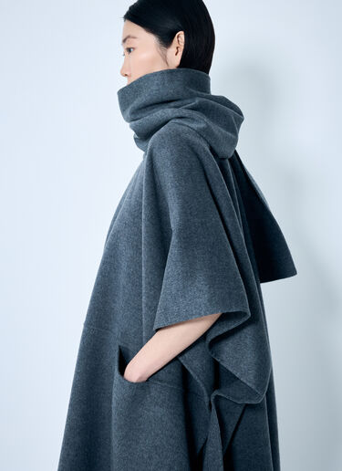 TOTEME Doublé Scarf Coat Grey tot0259040