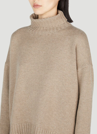 Max Mara Gianna Turtleneck Sweater Beige max0254073