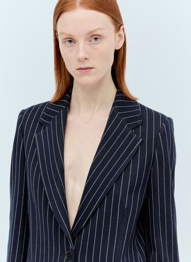 Max Mara Pinstripe Blazer Navy max0255028