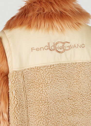 UGG x Feng Chen Wang 인조 모피 슬리브 재킷 베이지 ufc0251002