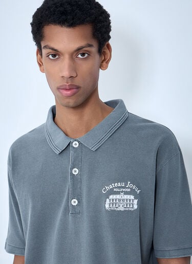 Gallery Dept. Embroidered Polo Shirt Grey gdp0162054