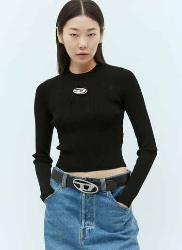 Diesel B-1DR Logo Belt Black dsl0355001