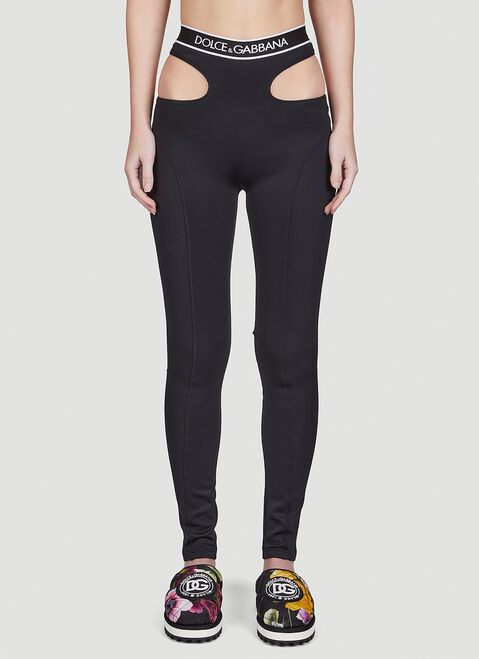Versace Cut Out Leggings Black vrs0251071