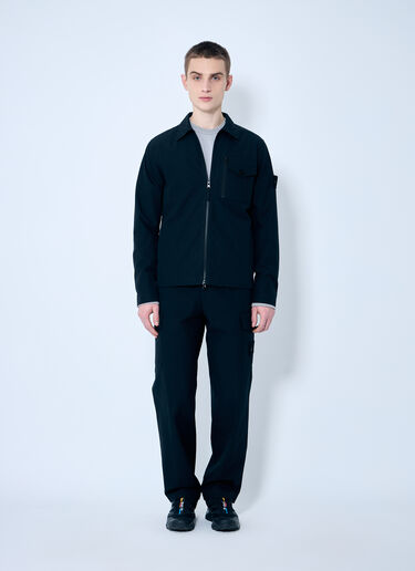 Stone Island Ghost Jacket With Logo Patch Black sto0160008