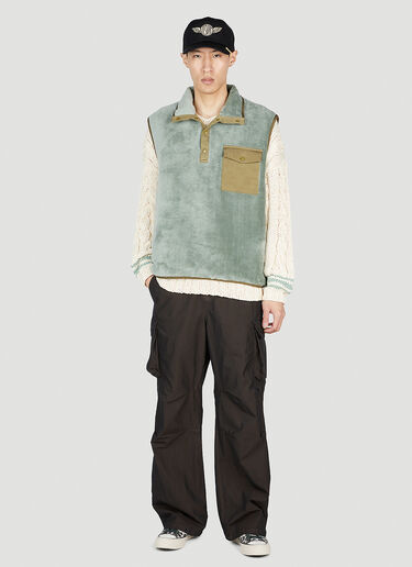 Visvim Barlow Fleece Gilet Green vis0152023