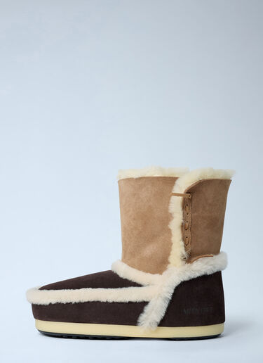 Moon Boot EVX Patch Low Nylon Boots Brown mnb0362013