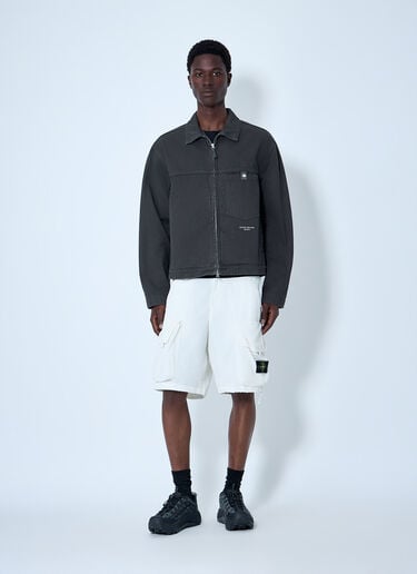 Zip-Front Cotton Jacket Stone Island Zip-Front Cotton Jacket Grey sto0164069