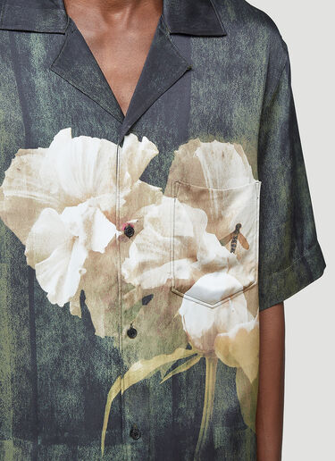 Acne Studios Floral Shirt Green acn0144016