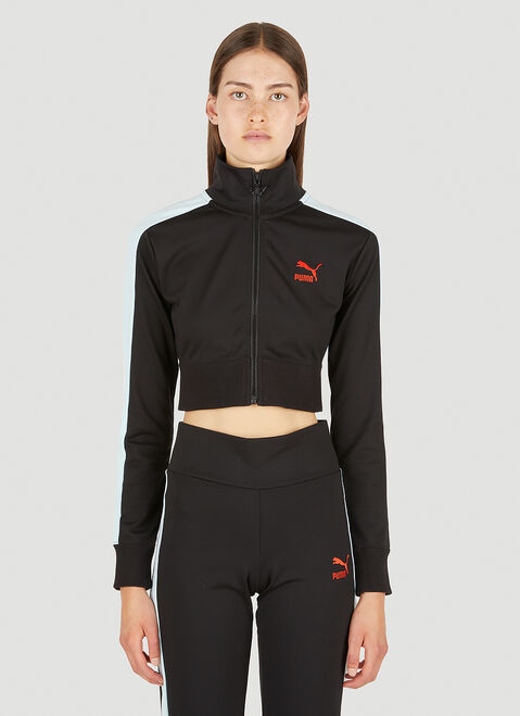 DRx x STEFAN MEIER x LN-CC T7 Cropped Track Top Black drs0350001