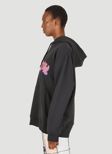 LN-CC® - P.A.M.: Text Kurlz Hooded Sweatshirt - Black P.A.M. Text Kurlz Hooded Sweatshirt Black pam0347005