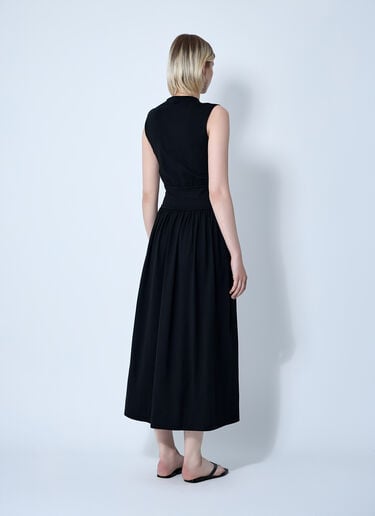 TOTEME Sleeveless Cotton Tee Dress Black tot0261011
