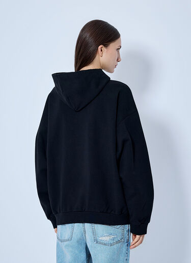 LN-CC® - Balenciaga: Printed Zip Hoodie - Black Balenciaga Printed Zip Hoodie Black bal0265017