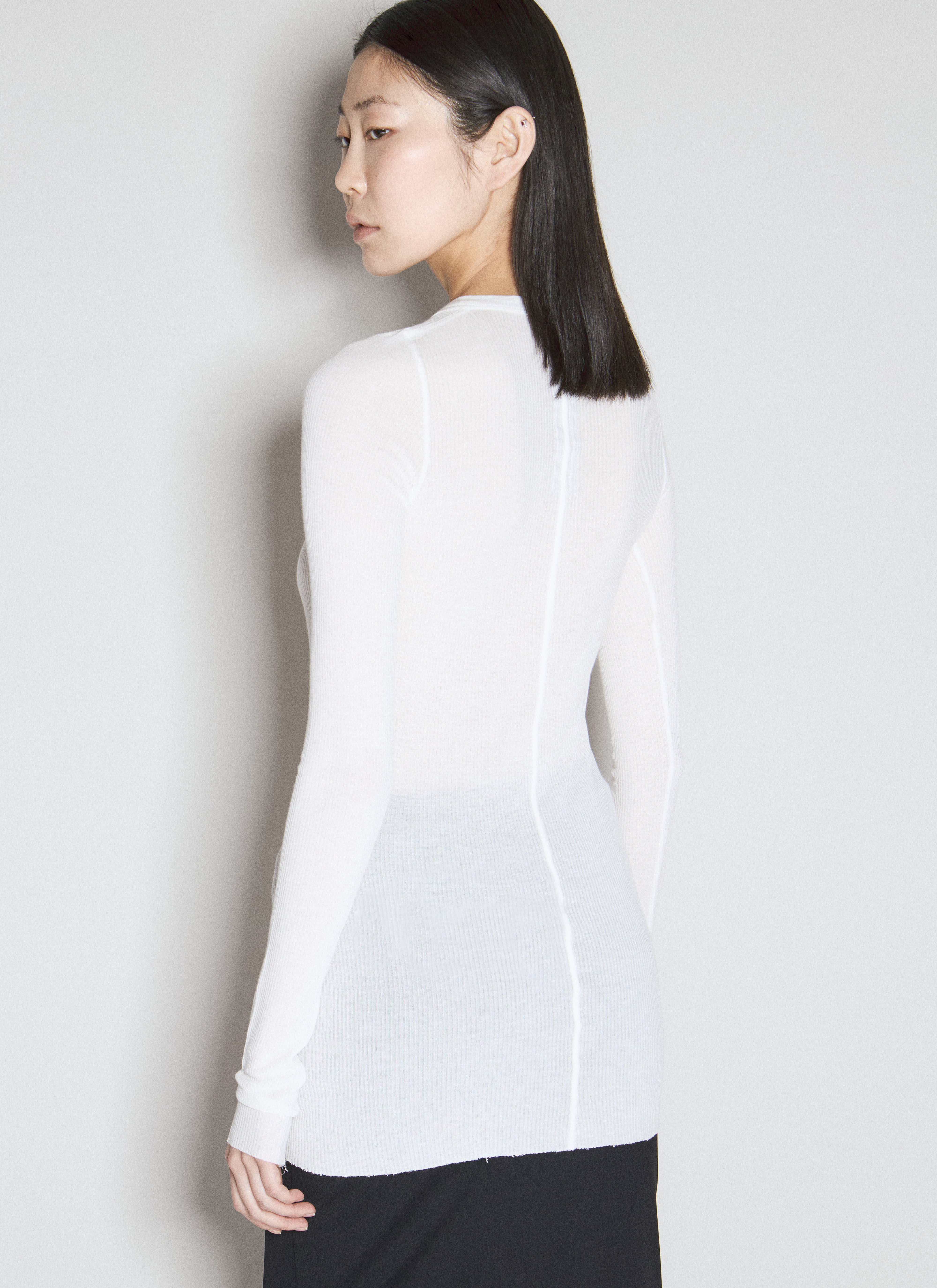 【時間指定不可】 Long Women's' Owens Rick Sleeve LN-CC® | White in T-Shirt Rib トップス