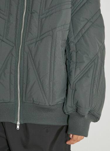 Y-3 Quilted Bomber Jacket Green yyy0354038