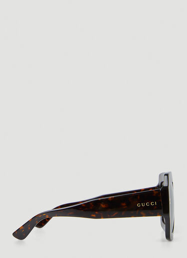 Gucci Square Frame Sunglasses Green guc0247365
