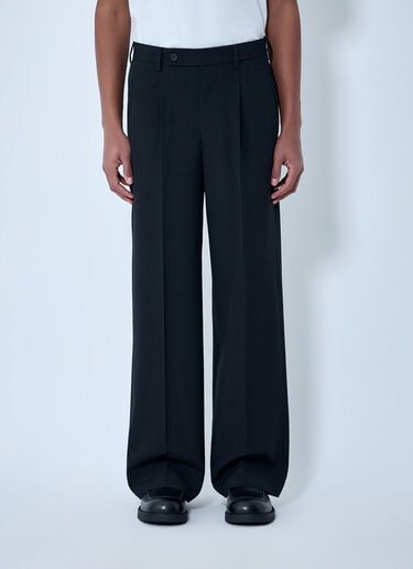 MM6 Maison Margiela Wide-Leg Tailored Pants Black mmm0163017