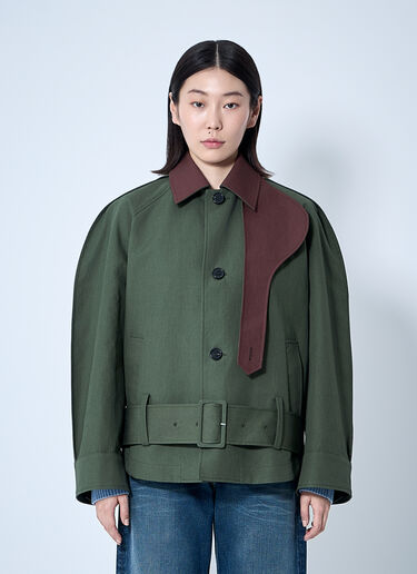 JW Anderson Rounded Blouson Jacket Olive jwa0260001