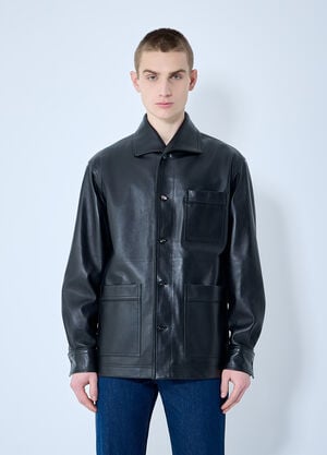 Walter Van Beirendonck Leather Pyjama Shirt Light Blue wlt0160006