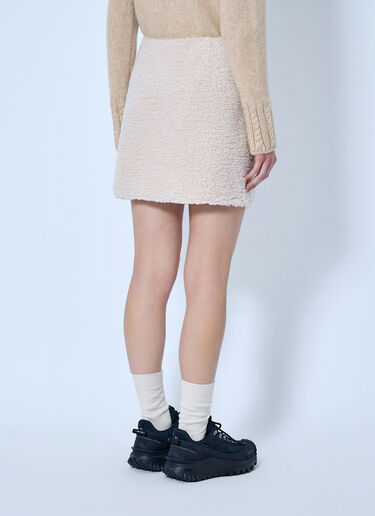 LN-CC® - Moncler: 테디 미니 스커트 - 크림 Moncler 테디 미니 스커트 크림 mon0266020