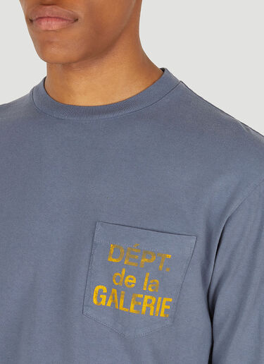 Gallery Dept. De La Gallerie Long Sleeve Pocket T-Shirt Blue gdp0147031