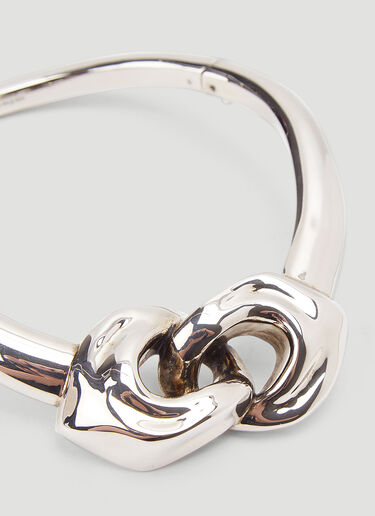 Sculptural Link Choker Alexander McQueen Sculptural Link Choker Silver amq0244036