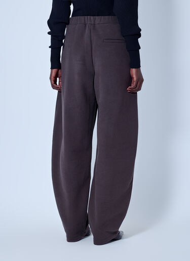 Sportmax 와이드 레그 테일러드 트라우저 브라운 spx0266010