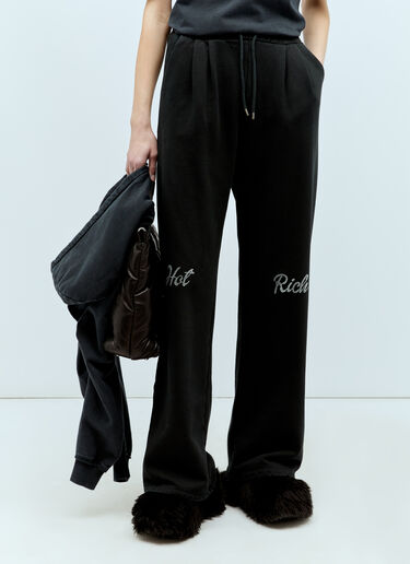 AVAVAV Crystal Embellished Track Pants Black ava0254005