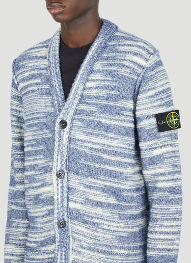 Marled Knit Cardigan Stone Island Marled Knit Cardigan Blue sto0154063