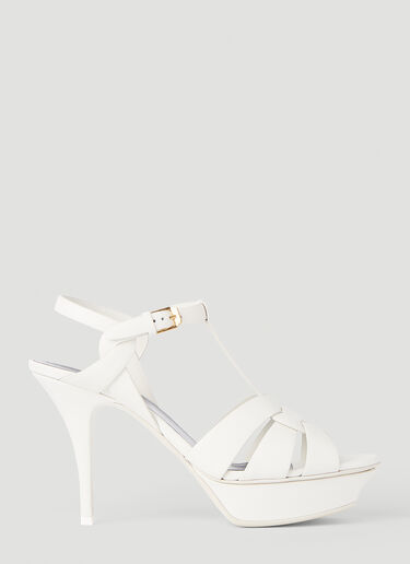 Saint Laurent Tribute Heeled Sandals White sla0243128