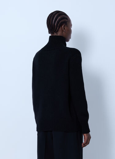 LN-CC® - The Row: Plira Cashmere Sweater - Black The Row Plira Cashmere Sweater Black row0266014