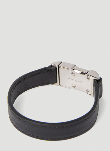 Prada Logo Plaque Bracelet Black pra0152095