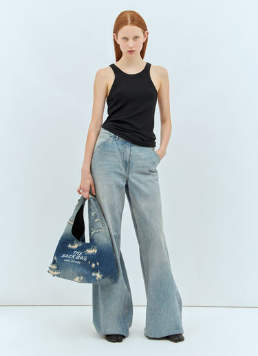 Marc Jacobs The Denim Sack Shoulder Bag Blue mcj0258001