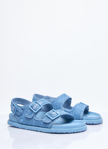 Birkenstock 1774 Milano Stone Washed Denim Sandals Blue brs0158002
