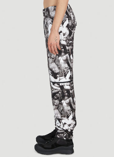 UNDERCOVER Graphic Print Pants Black und0152003