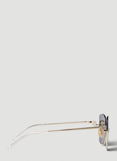 Gucci GG1279S 方框太阳镜 金色 guc0252126