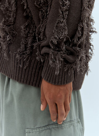 Fringed Knit Cardigan Patta Fringed Knit Cardigan Grey pat0156006
