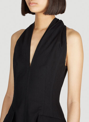 Bottega Veneta 纹理连衣裙 黑色 bov0252073