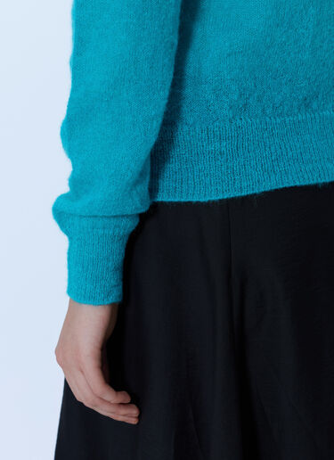 LN-CC® - Studio Nicholson: Elya Crew-Neck Sweater - Blue Studio Nicholson Elya Crew-Neck Sweater Blue stn0265005