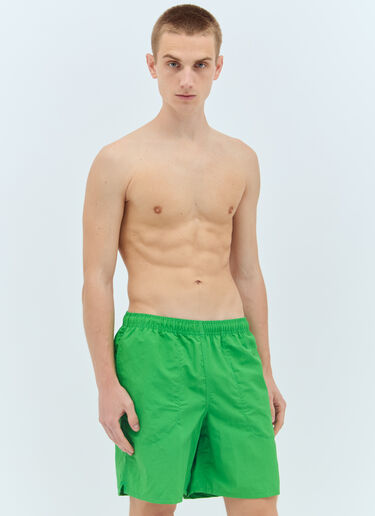 Stüssy Logo Print Swim Shorts Green sts0156020