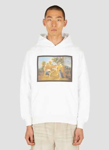 Death Cigarettes Louvre Hooded Sweatshirt White dec0146009