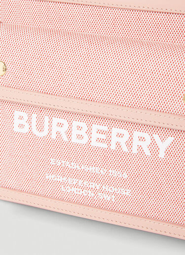 Burberry Logo Print Pocket Tote Bag Pink bur0251062