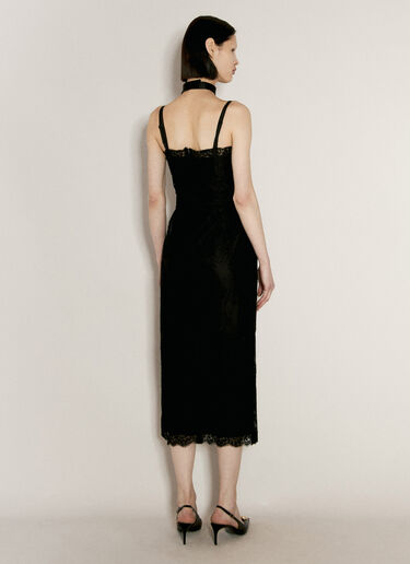 Dolce & Gabbana レーススリップドレス  ブラック dol0256003