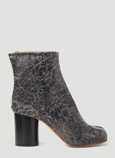 Maison Margiela Cracked Tabi Ankle Boots Black mla0251038