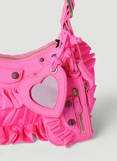 Balenciaga Le Cagole Ruffled XS Shoulder Bag Pink bal0251100